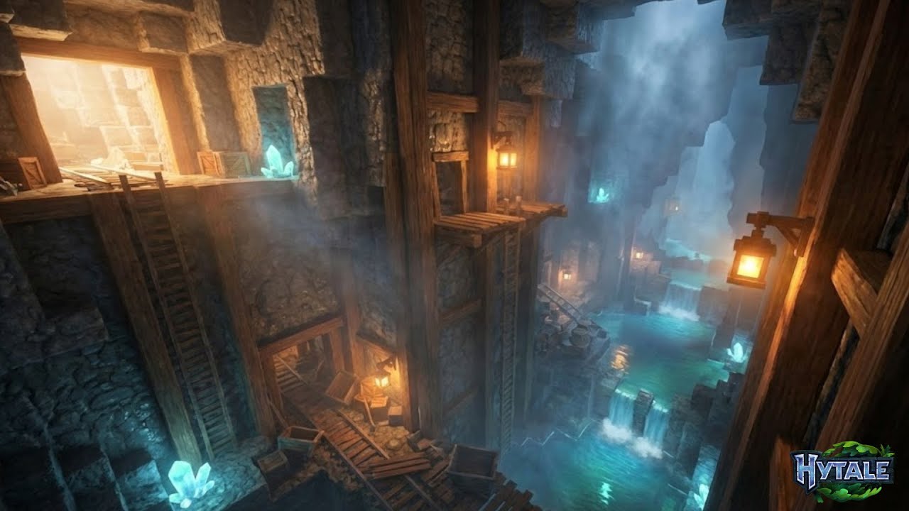 HYTALE BUILDING: Finishing the Abandoned Mineshaft (Detailing)