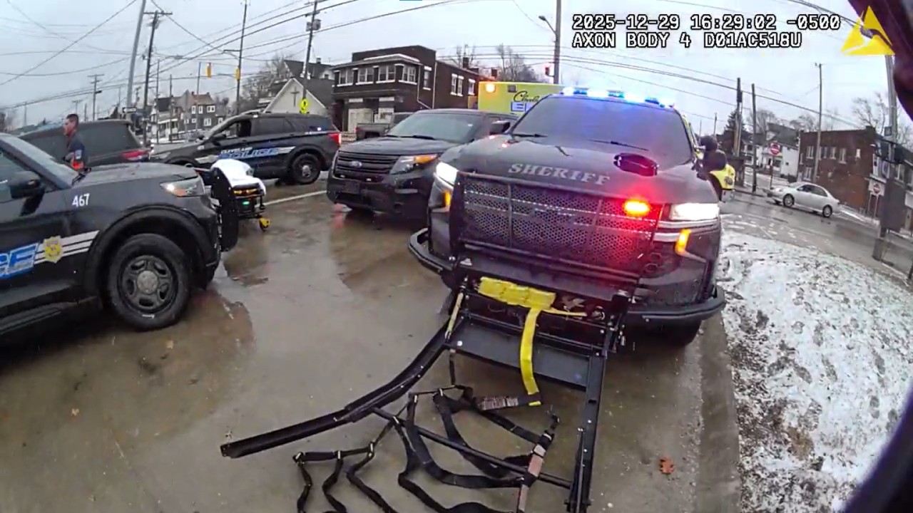 Cuyahoga County Sheriff K9 Unit pursuit of USPS Robbery Suspect with Federal Postal Inspectors