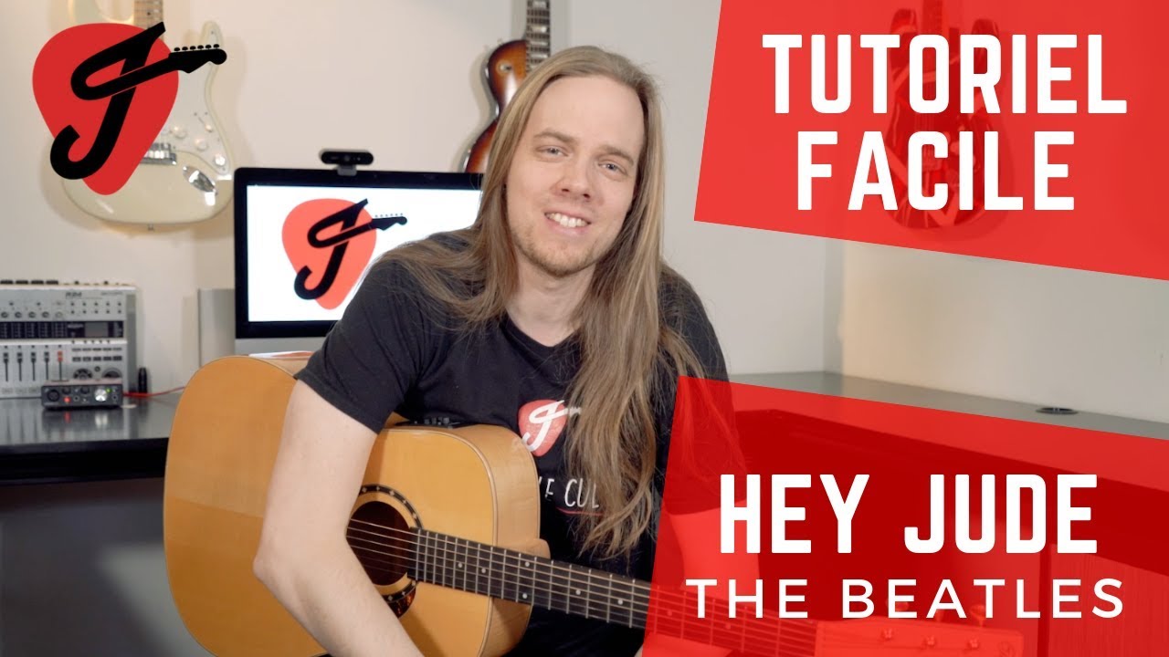 Cours de Guitare - The Beatles - Hey Jude (VERSION FACILE SANS ACCORDS BARRÉS)