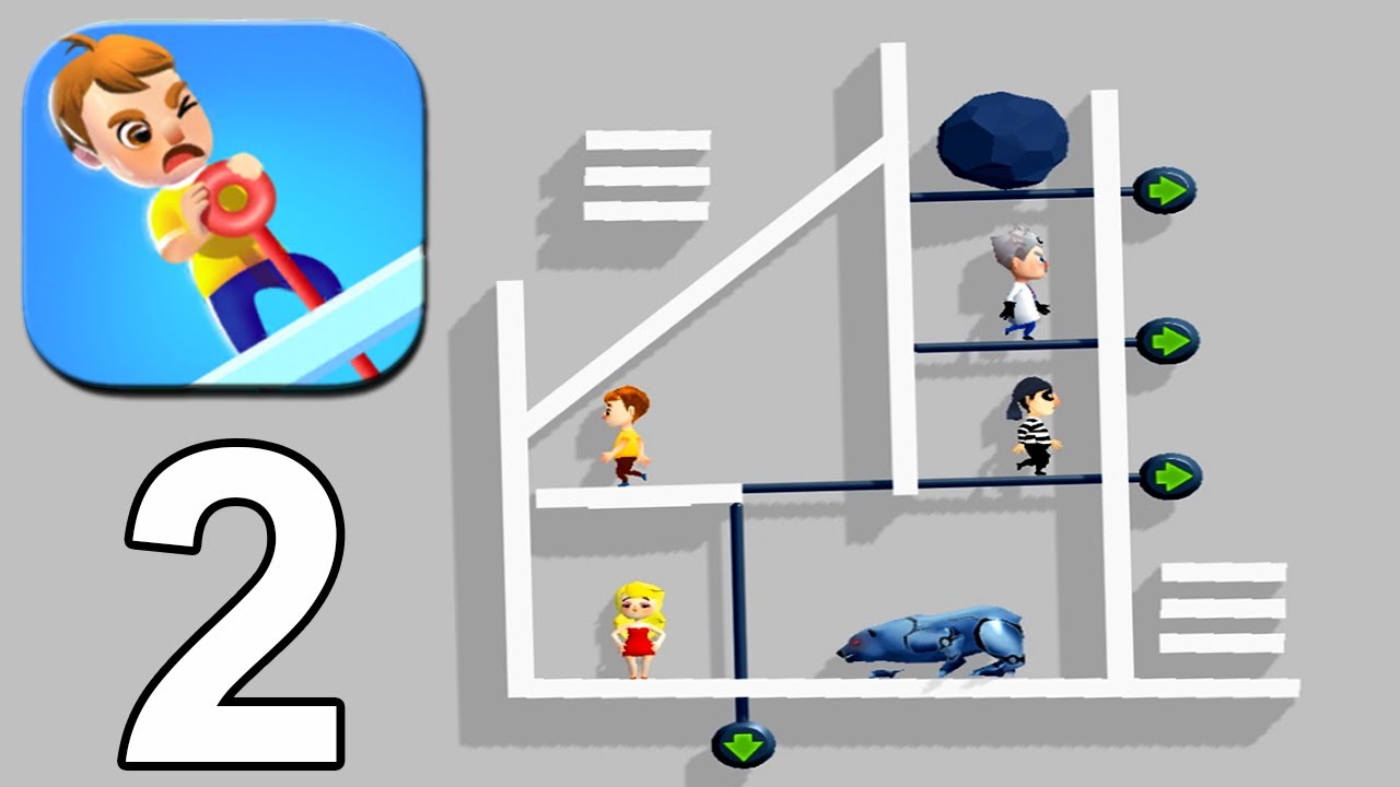 Pin Pull - Gameplay Walkthrough - All Levels 40-80 iOS,Android