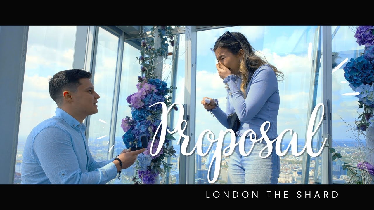 The Most Romantic Proposal EVER | LONDON THE SHARD Endre + Bea