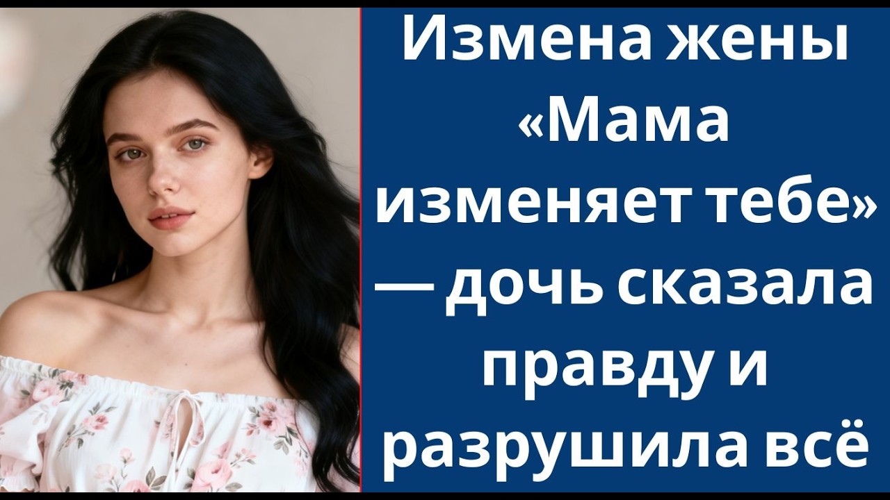 Измена жены  «Мама изменяет тебе» — дочь сказала правду и разрушила всё