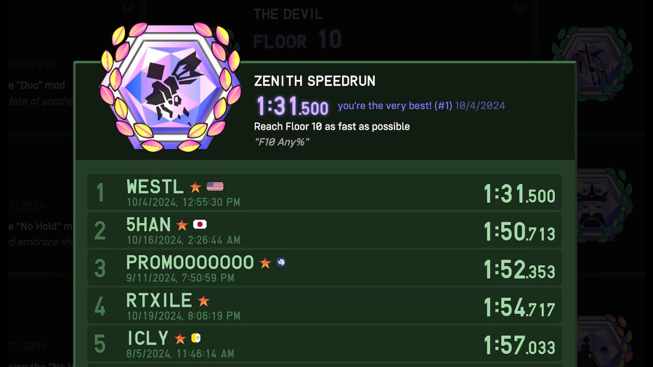 ZENITH SPEEDRUN 1:31 (WR) / Holding 5 PPS for 5 MINUTES [TETR.IO]
