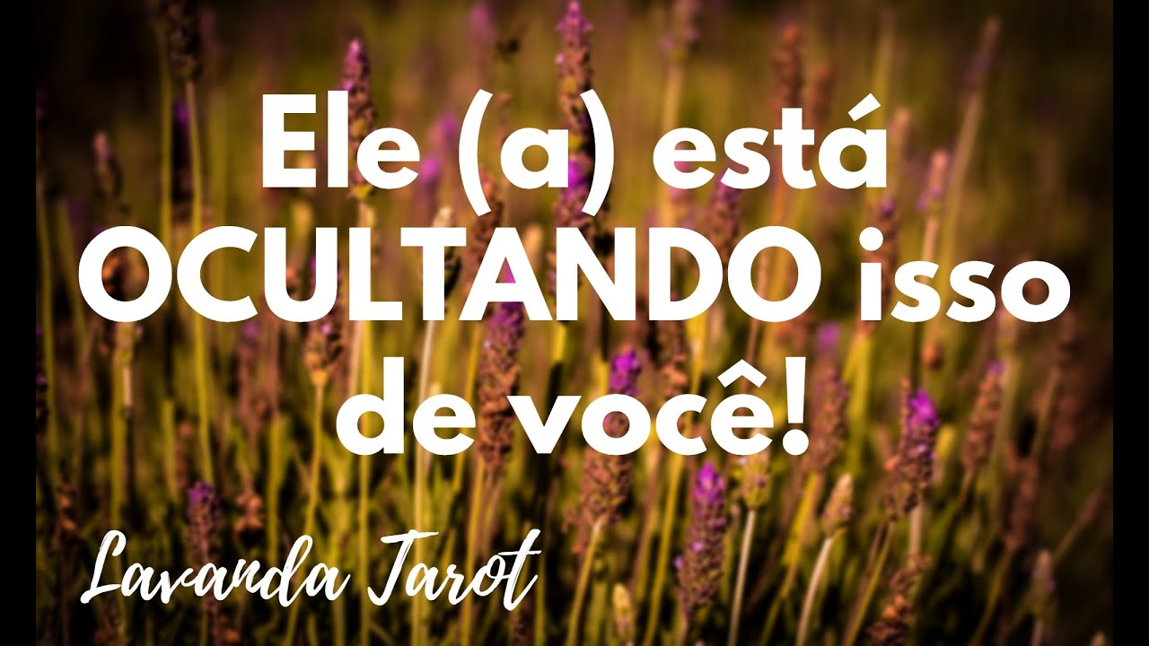#tarot 💜🪻Ele (a) está OCULTANDO isso de você!💜🪻
