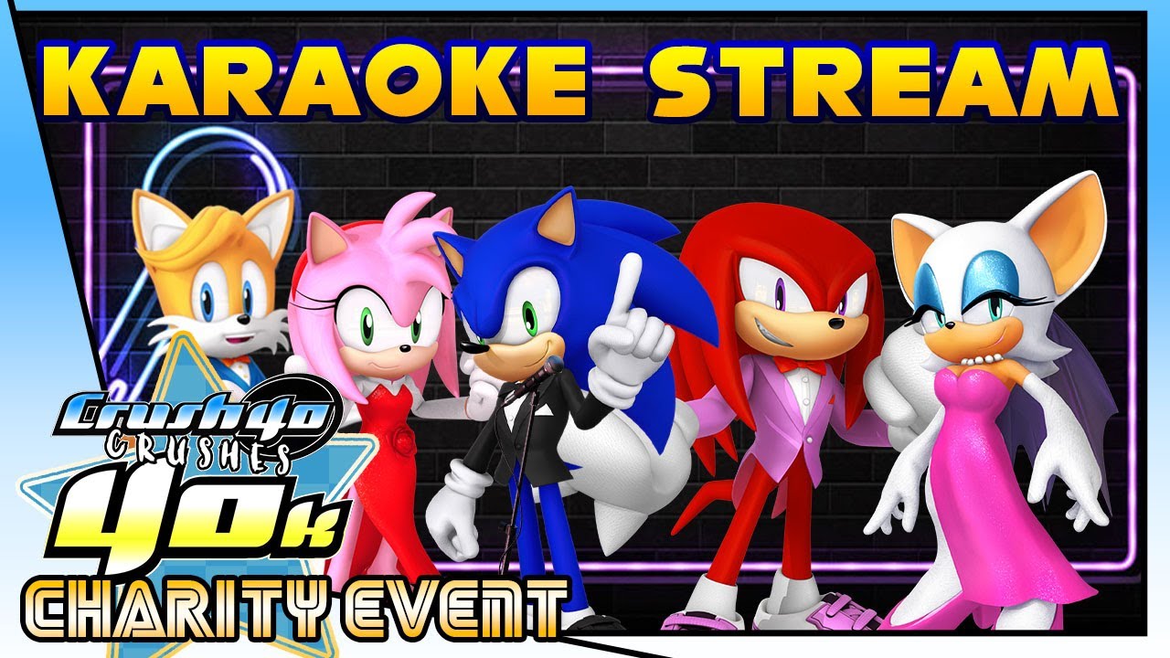 Sonic's VRChat Karaoke Stream Crush40 Crushing $40k Charity Event