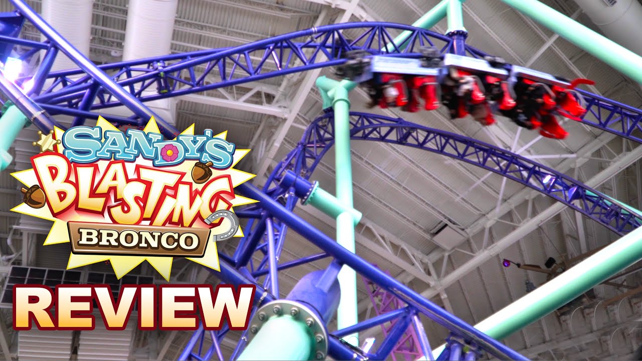 Sandy's Blasting Bronco Review | Compact Launch Coaster at Nickelodeon Universe American Dream