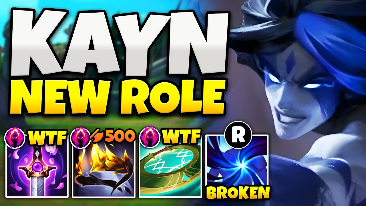 KAYN HAS A BRAND NEW ROLE IN LEAGUE OF LEGENDS! (NO LONGER A JUNGLER?)