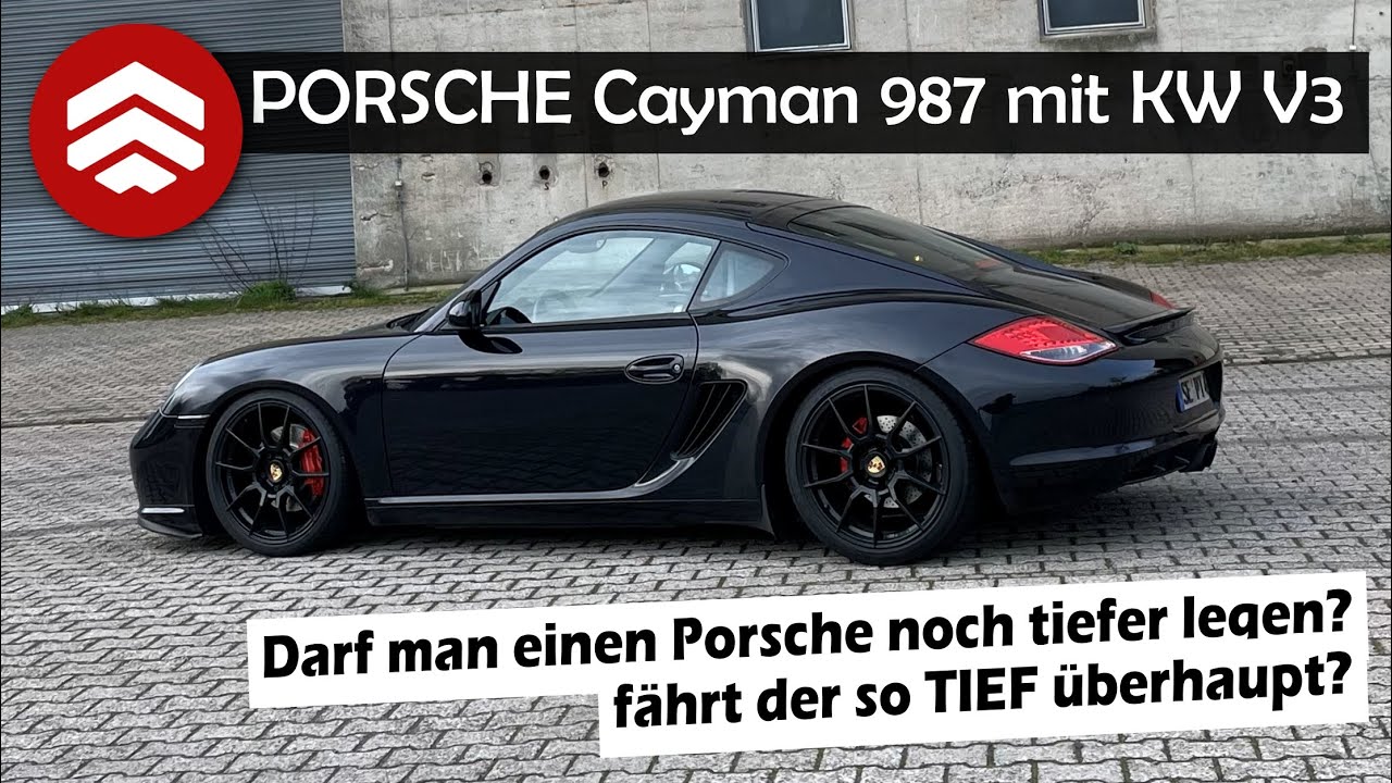 Porsche Cayman 987 KW V3 Gewindefahrwerk - Einbau - Vermessung - Fahrwerkssetup CanChecked- cultwerk