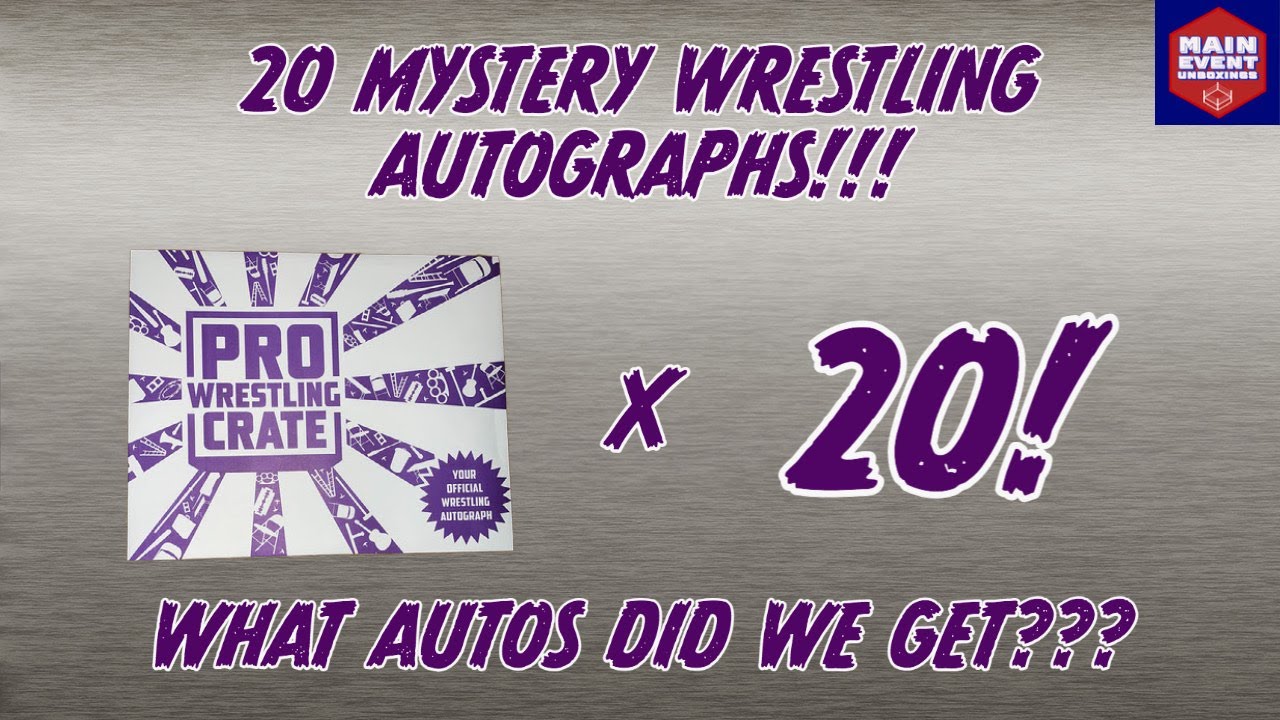 Pro Wrestling Tees Mystery Auto Grab Bags Opening