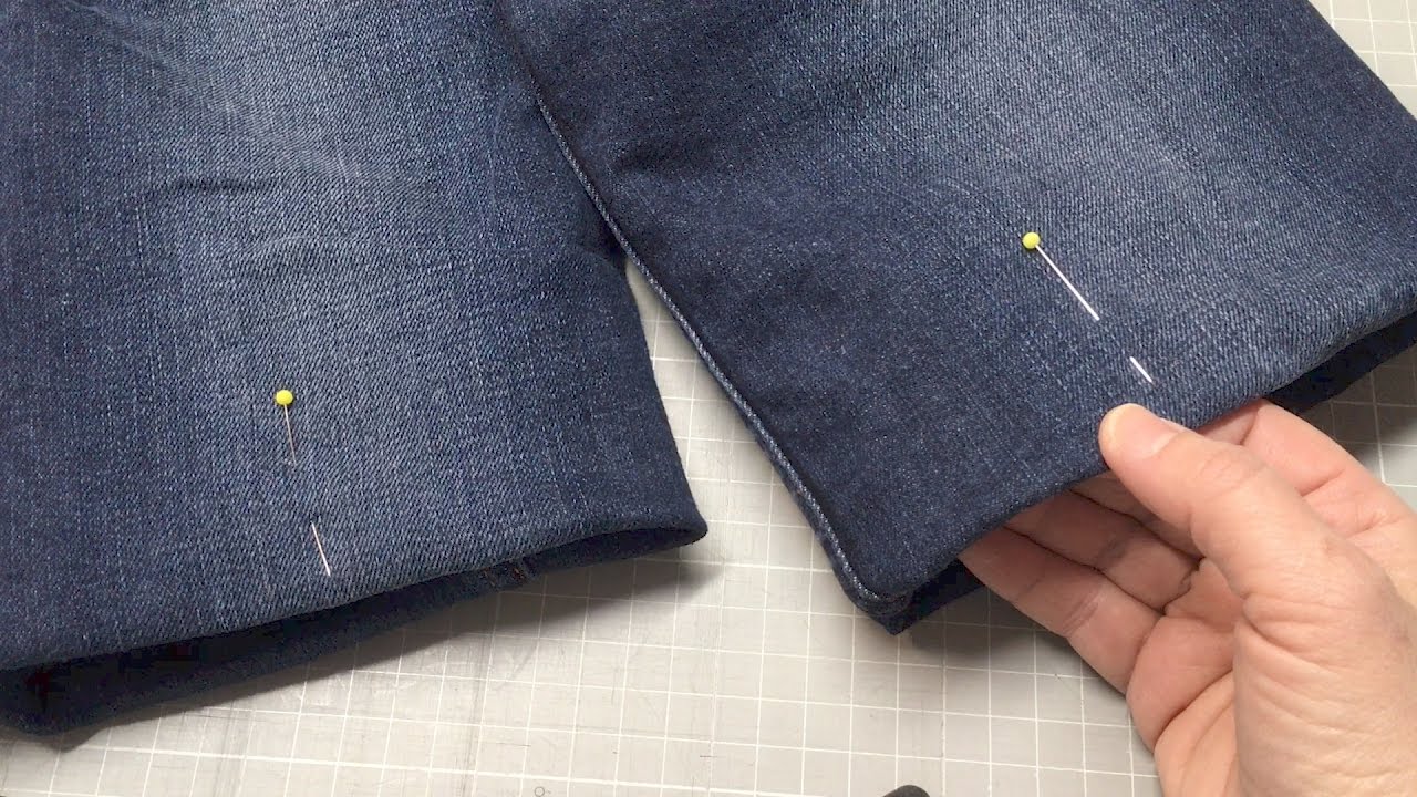 Jeanshose abstecken und kürzen wie ein Profi