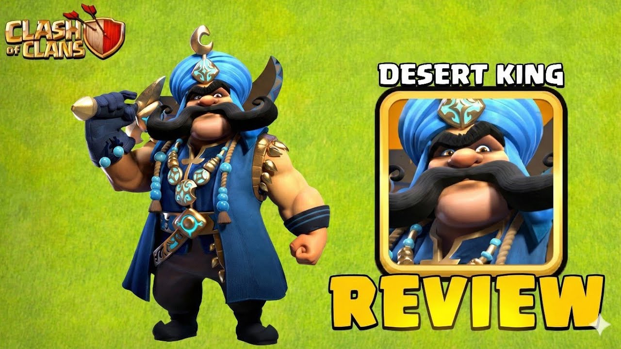 Desert King Skin Review 🔥 | New Barbarian King Skin | Clash of Clans
