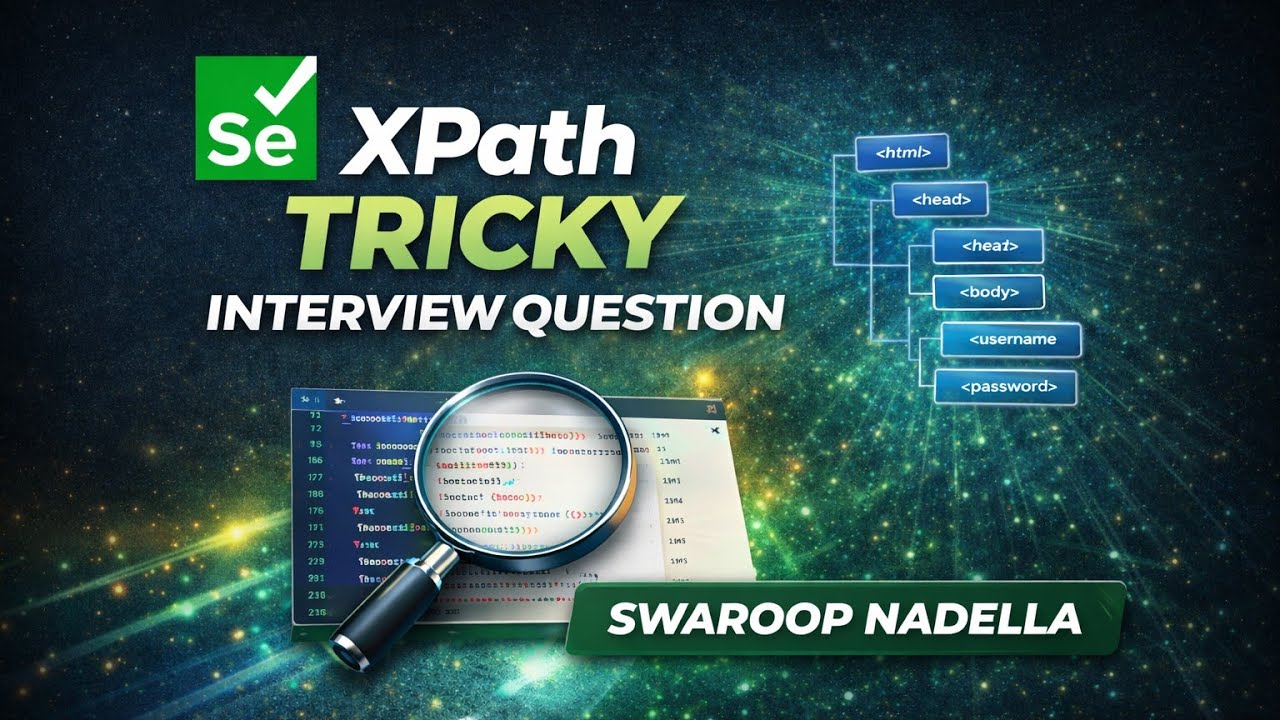 #1 - XPath Tricky Interview Question || Selenium Java Automation Testing