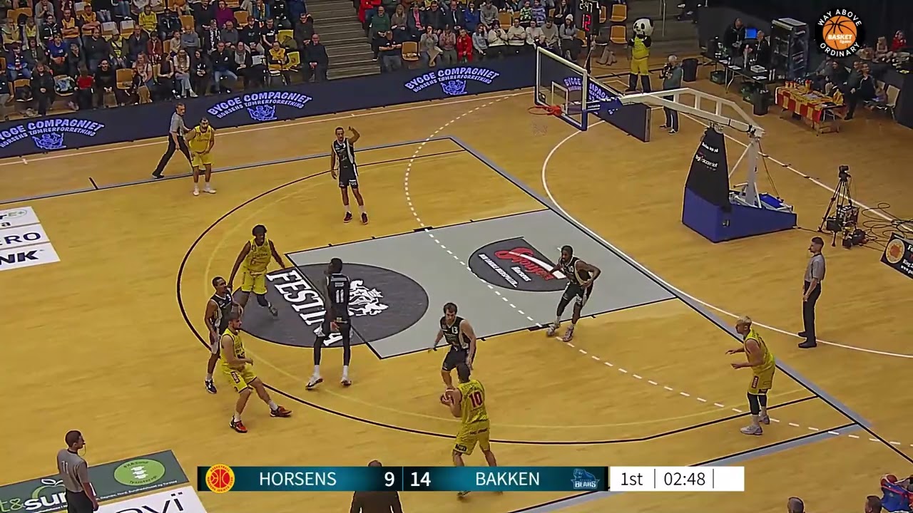 Chris Lykes Denmark-Basketligaen 2022-2023 Full Game: Horsens IC vs. Bakken Bears