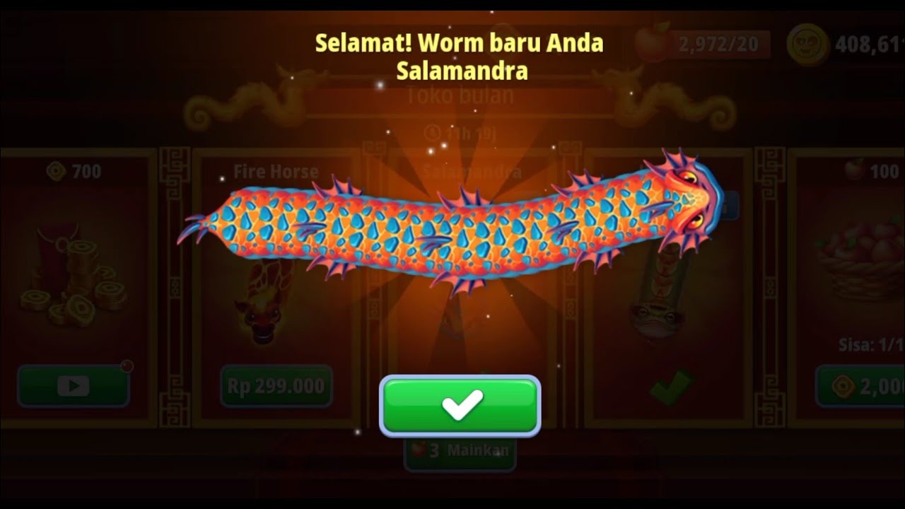 Dapat Cacing Baru Lagi...WORMSZONE SPECIAL UPDATE TAHUN BARU IMLEK Day 6