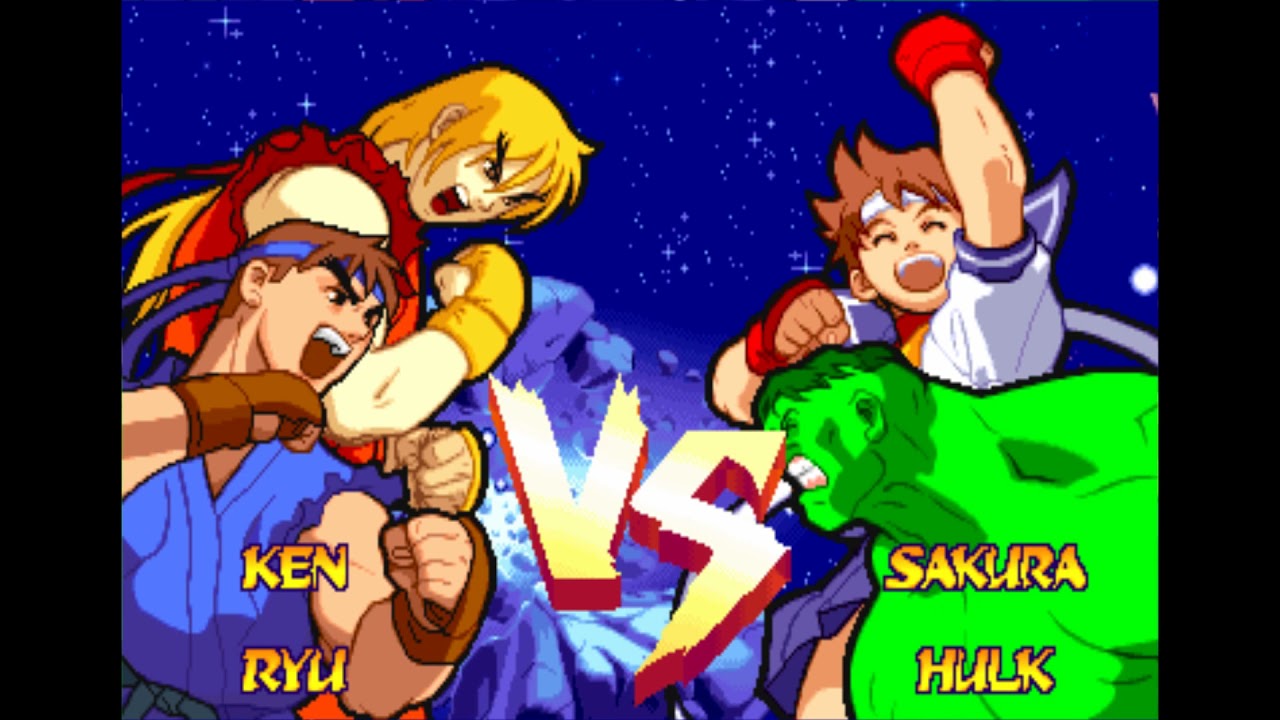 Ryu - Ken - Gameplay - Marvel vs Street Fighter