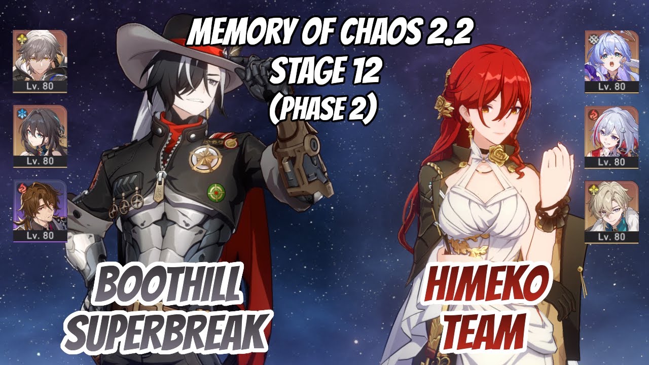 Boothill SuperBreak & Himeko Team Memory of Chaos Stage 12 (3 Stars) | Honkai Star Rail