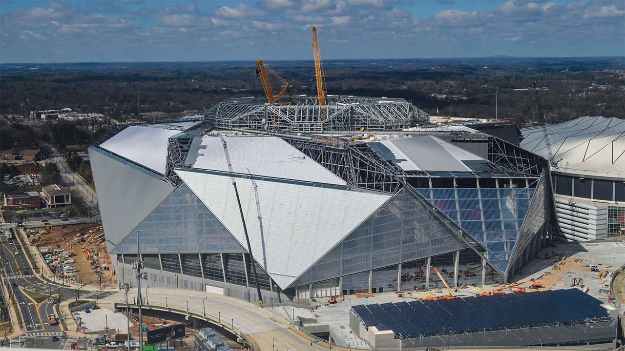 Mercedes-Benz Stadium Construction Time-Lapse - March 2017