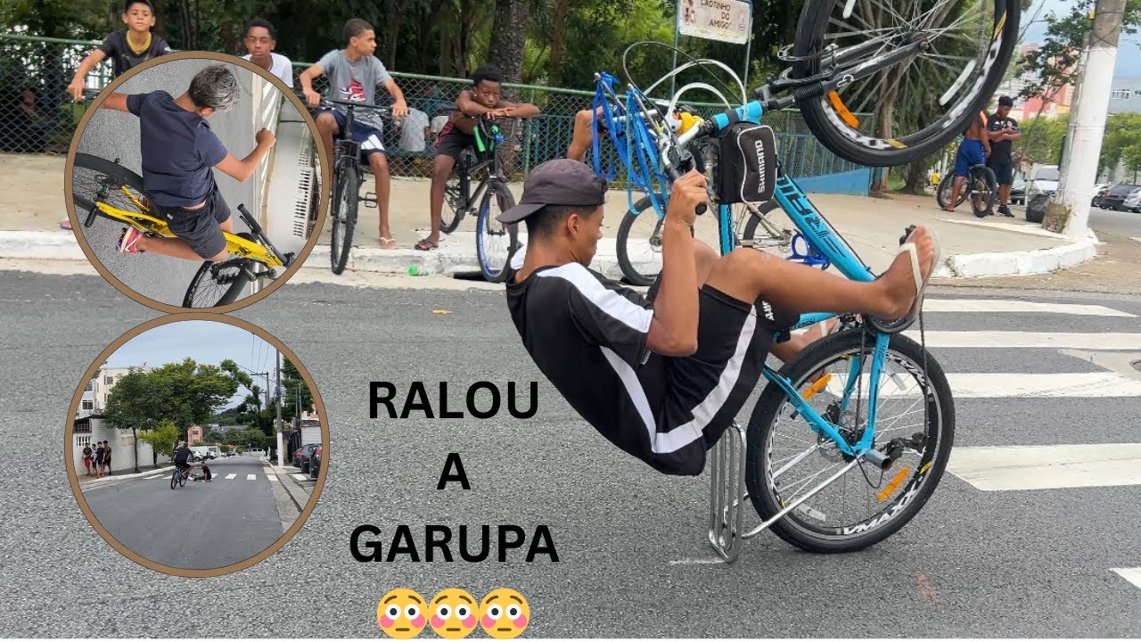 DOMINGRAU COM MUITA RESENHA, GRAU E QUEDA-grau de bike 