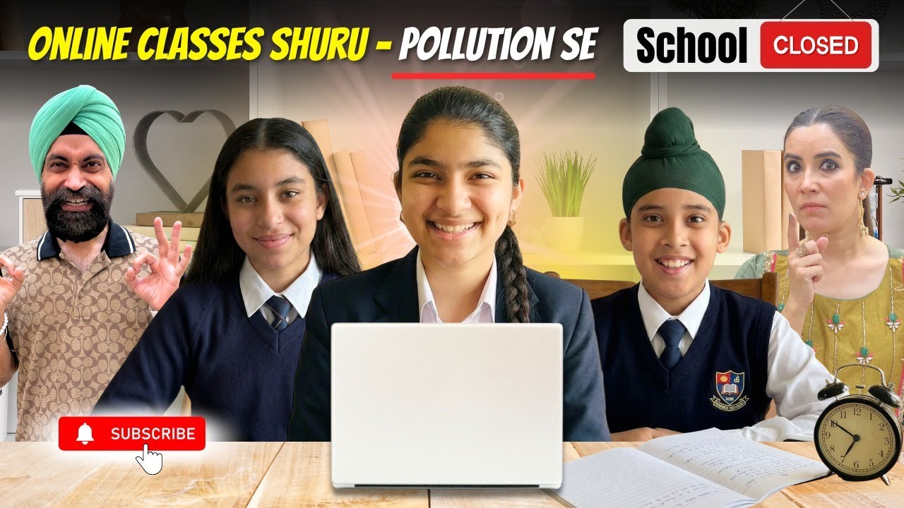 Online Classes Shuru - Pollution Se School Closed | RS 1313 VLOGS | Ramneek Singh 1313