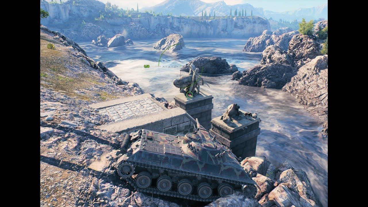 World of Tanks | Sandbox | HD MAPS | Sand River | Cliff