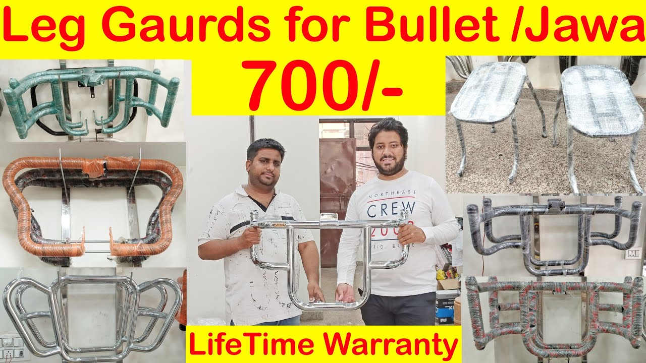 Leg Guard For Royal Enfield Pawan Accessories Karol Bagh Back rest for Jawa Perak Bullet Leg Guard