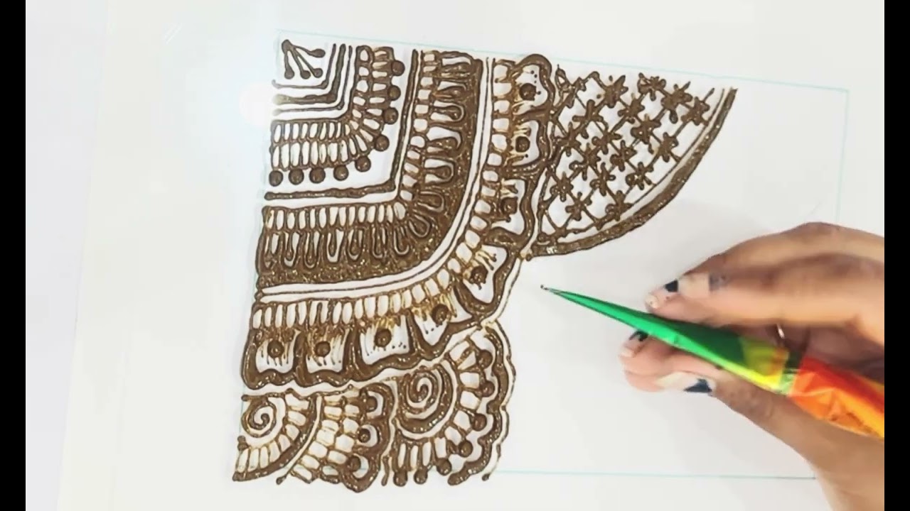 Simple beautiful mehandi design | stylish mehandi design | @Uniquemehandidesign #mehndi #hennadesign