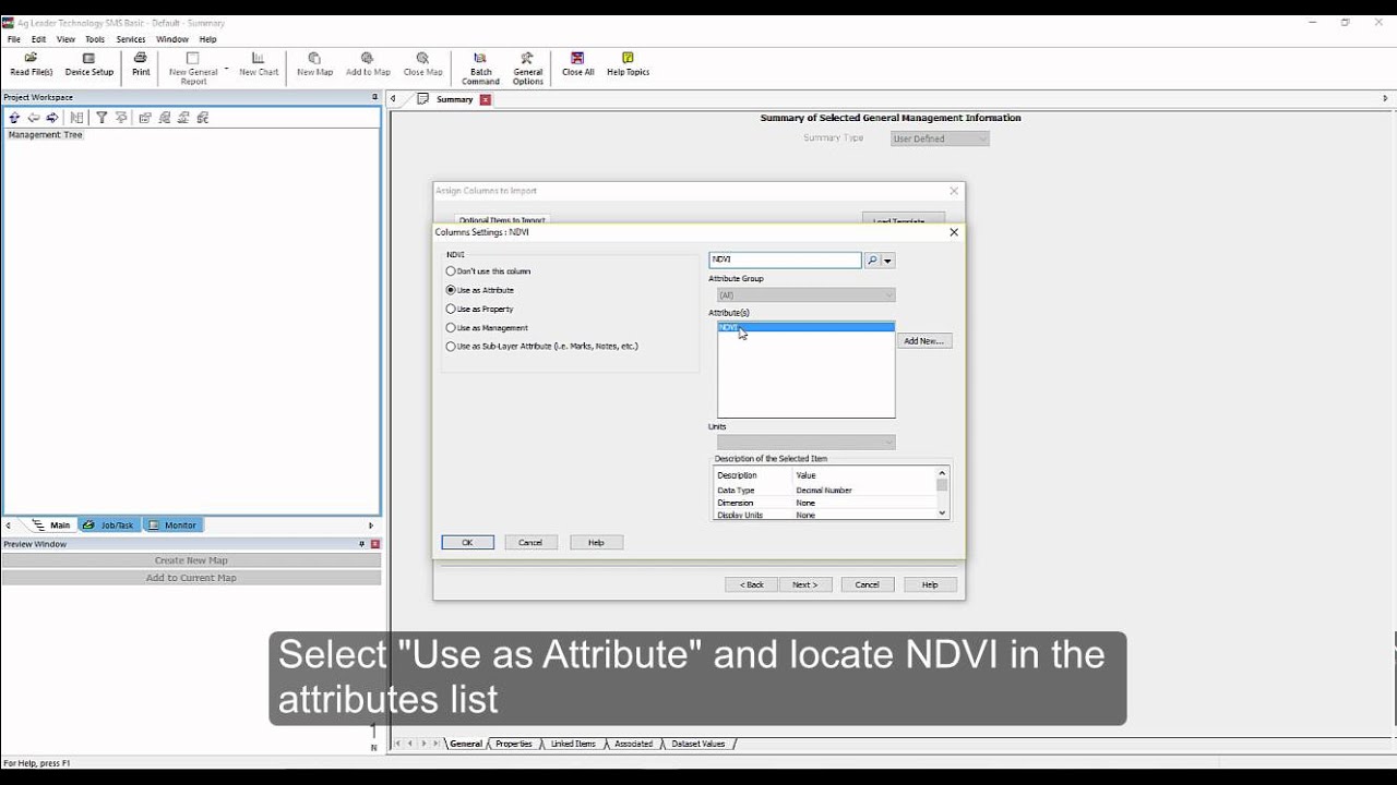 GEMS Export NDVI mosaic to SMS