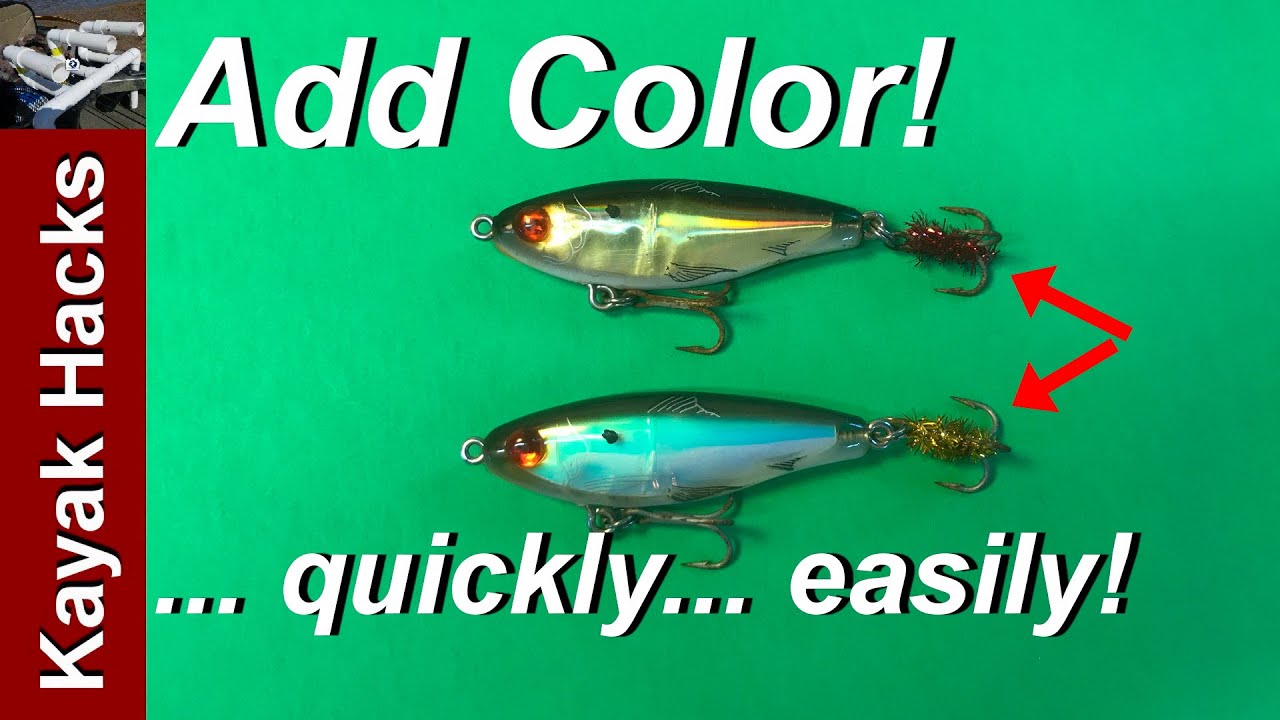 DIY Fishing Lure Modification - Temporary Tweak for Lure Color Selection