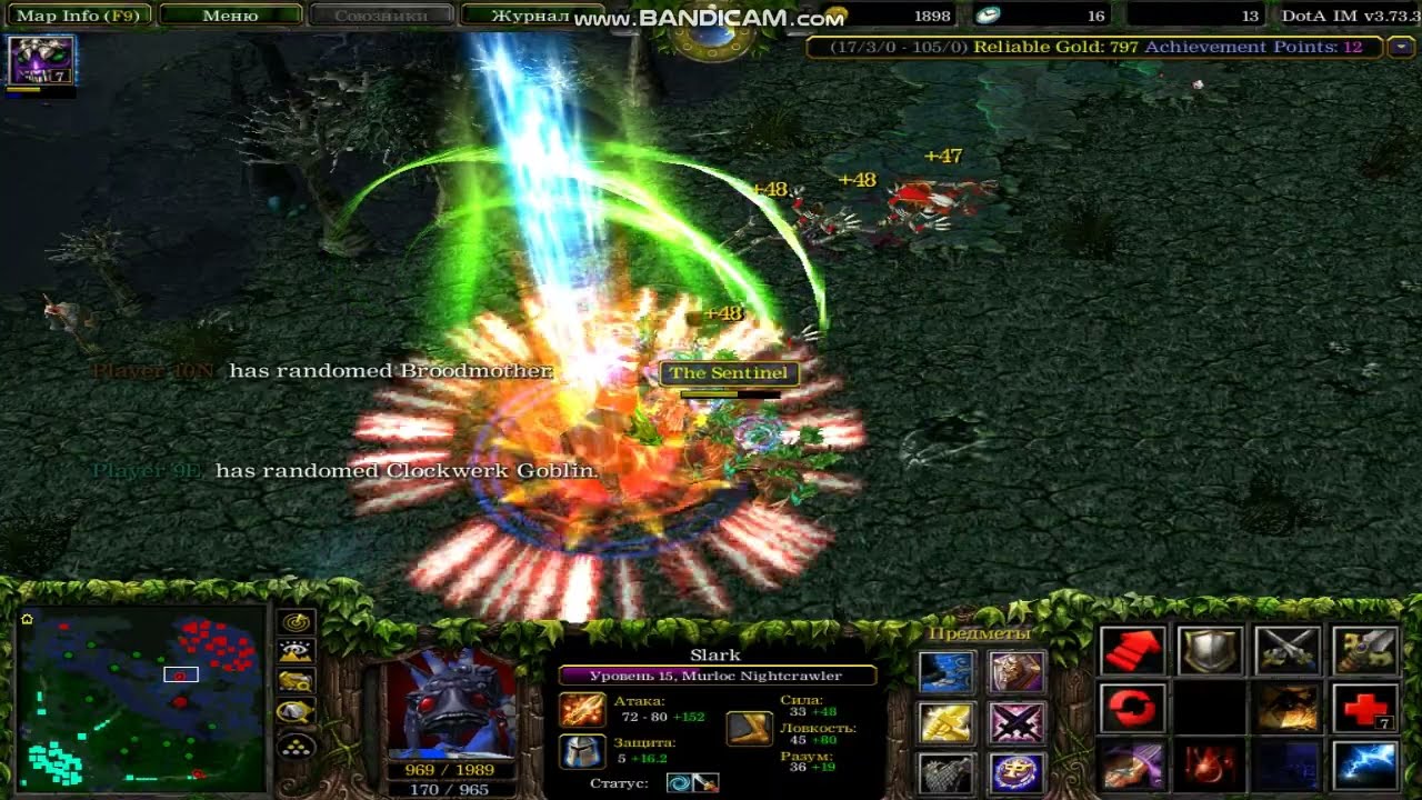 WARCRAFT 3 DOTA IMBA 3.73 1 VS 5 PART 2 TOP GAME PLAY