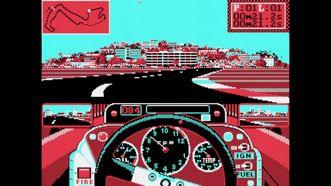 Grand Prix Circuit - First contact [CGA / PC Speaker]