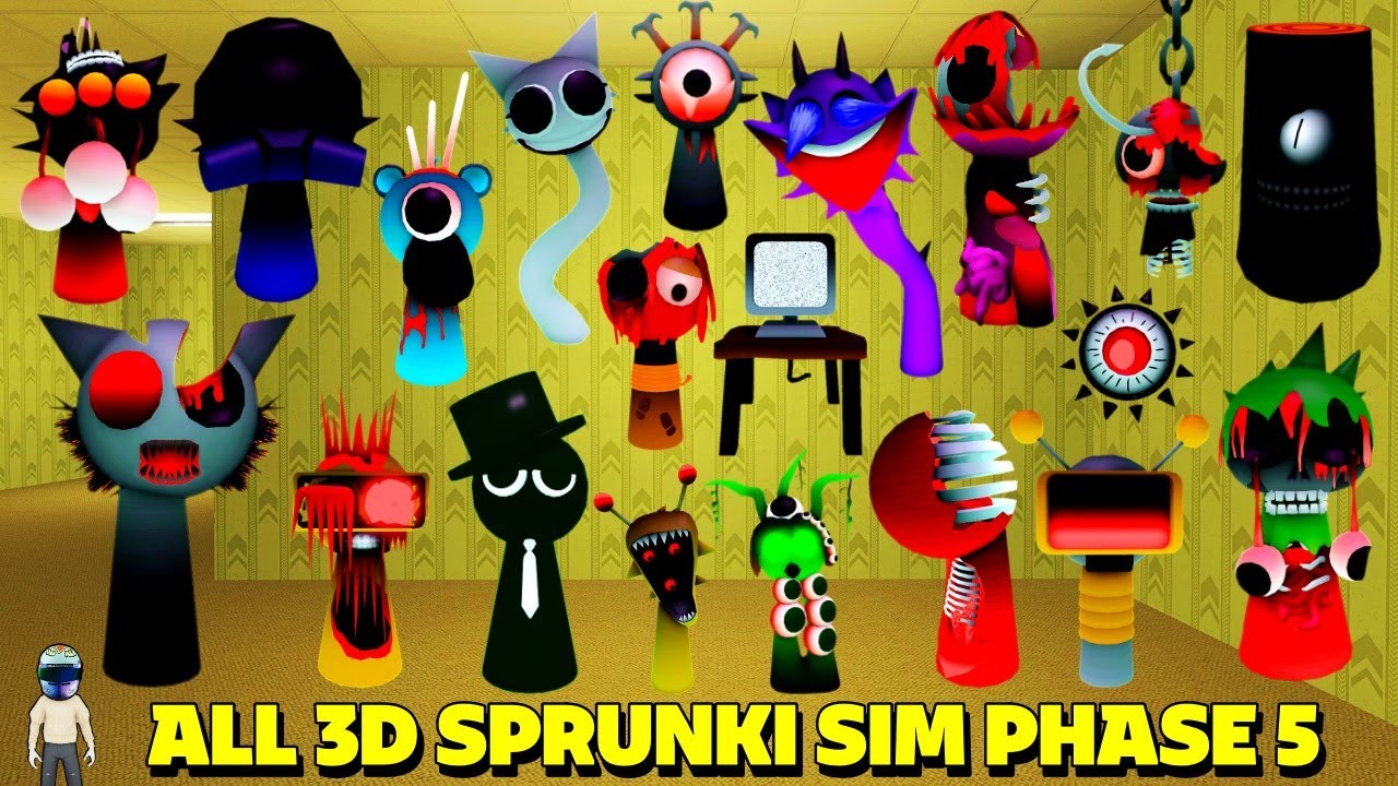 [ ALL Phase 5 ] How to get ALL 20 Sprunki Phase 5 Morphs & Badges | 3D Sprunki Sim! #roblox #mindude