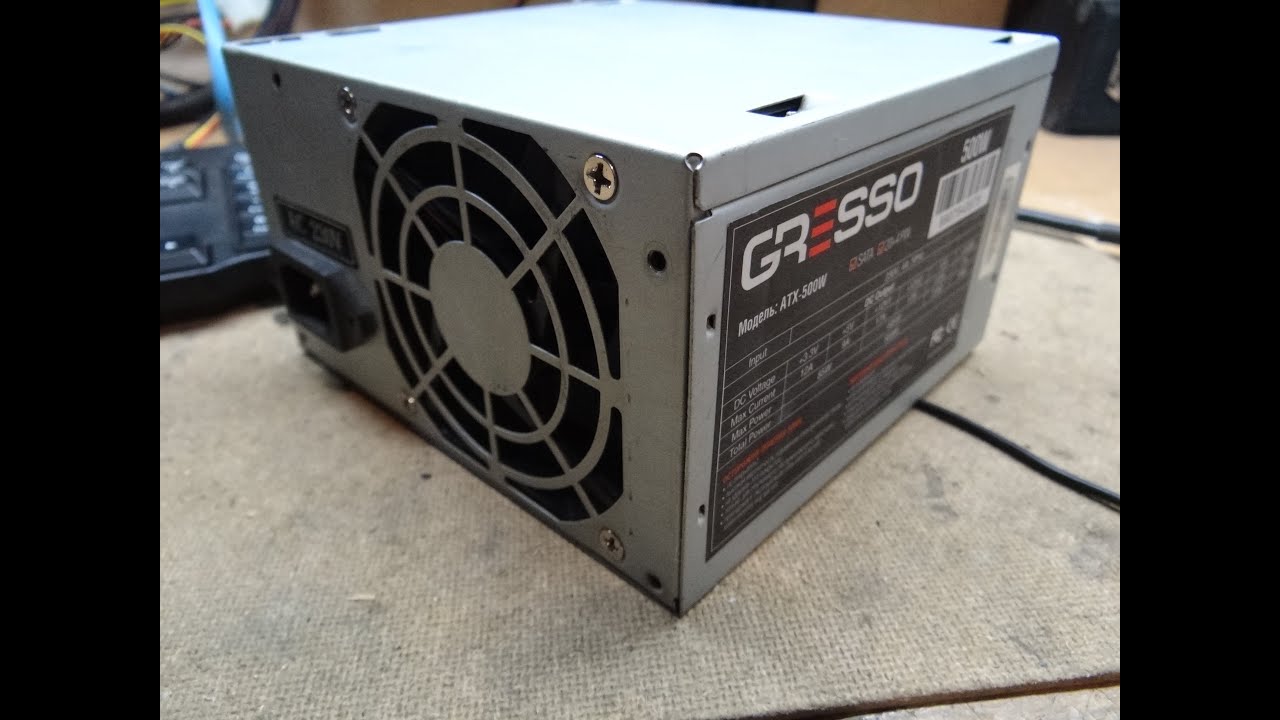 Ремонт дешевого китайца блок питания GRESSO 500W издеваюсь и тестирую его на GTX 980
