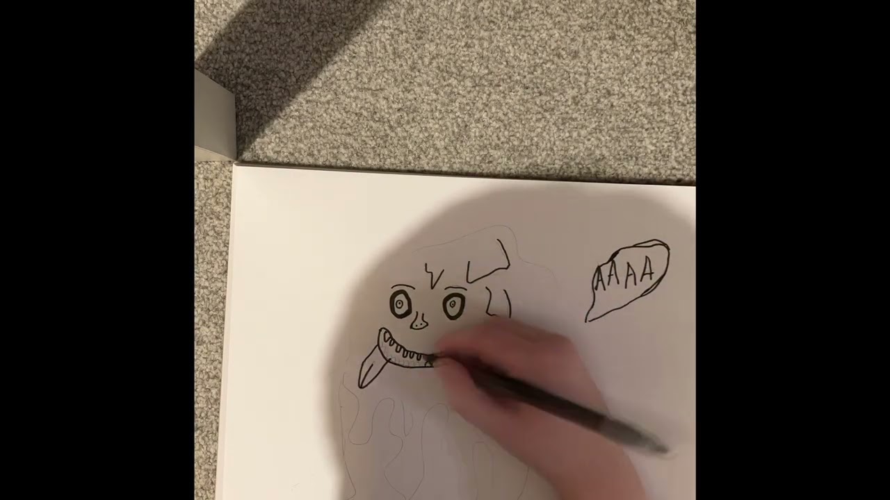 Drawing a monster 