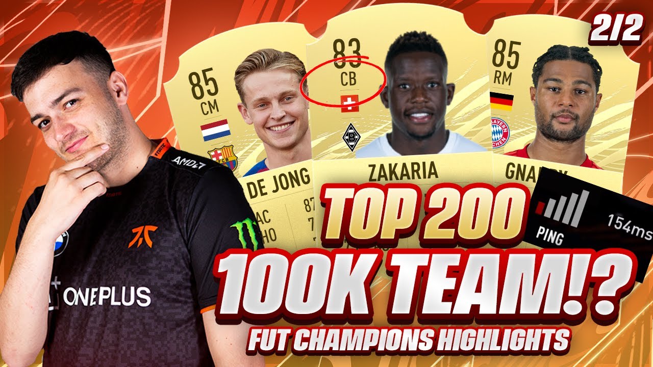 TOP 200 WITH THE BEST 100K TEAM ON FUT CHAMPS WEEKEND LEAGUE!? FIFA 21 SQUAD BUILDER & HIGHLIGHTS!!