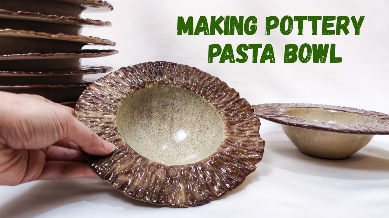Making a Handmade Pasta Bowl with Simple Slab Pottery Method