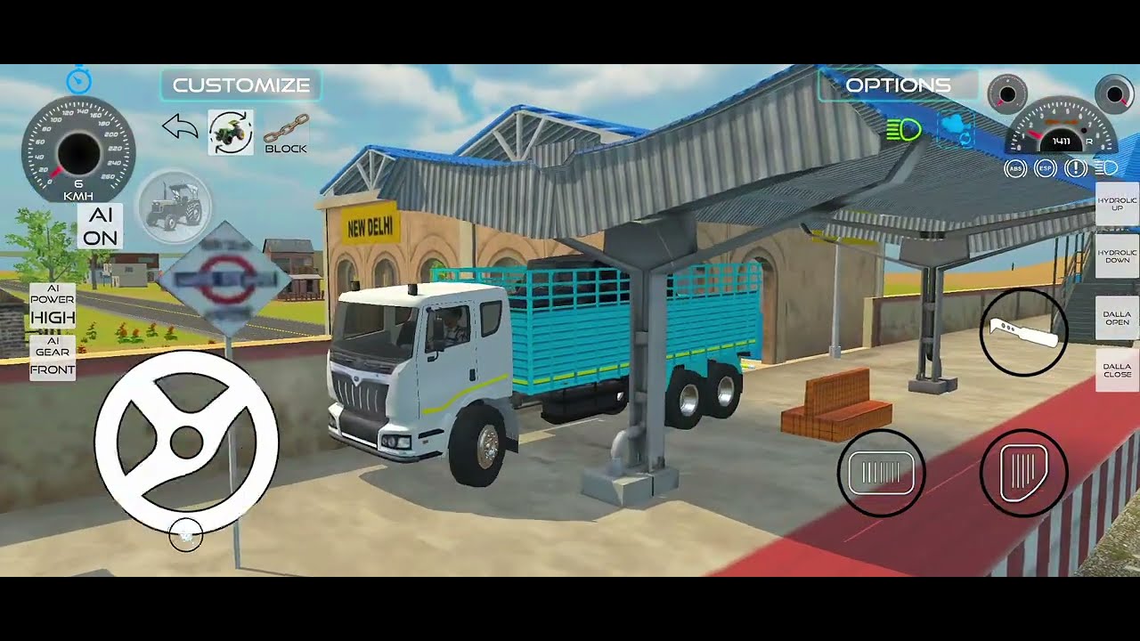 Drive Bullet and car Unloading Stone From Dumper Truck in Game💥#truck#bllet350#gaming#dumper#jcb#cat