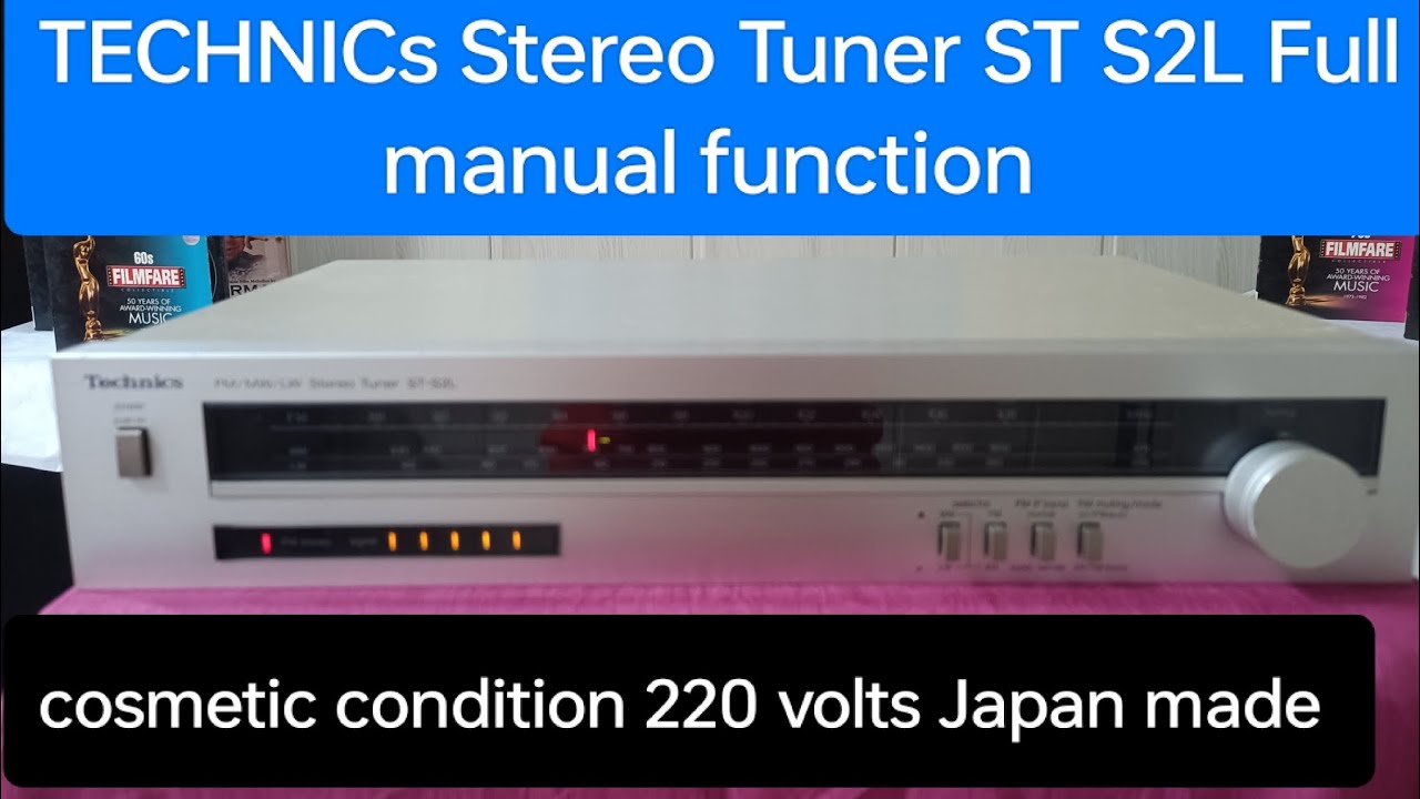 TECHNICs Stereo vintage tuner ST S2L 1970s Full manual function with Metal Gang tuning super hi end 