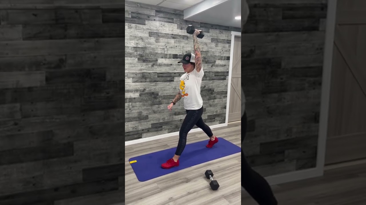 Lunge one arm hold