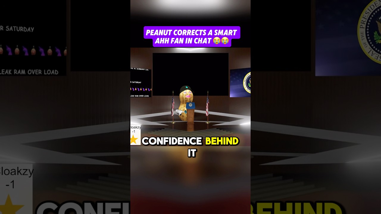 Peanut outsmarts a fan in chat‼️🤣 