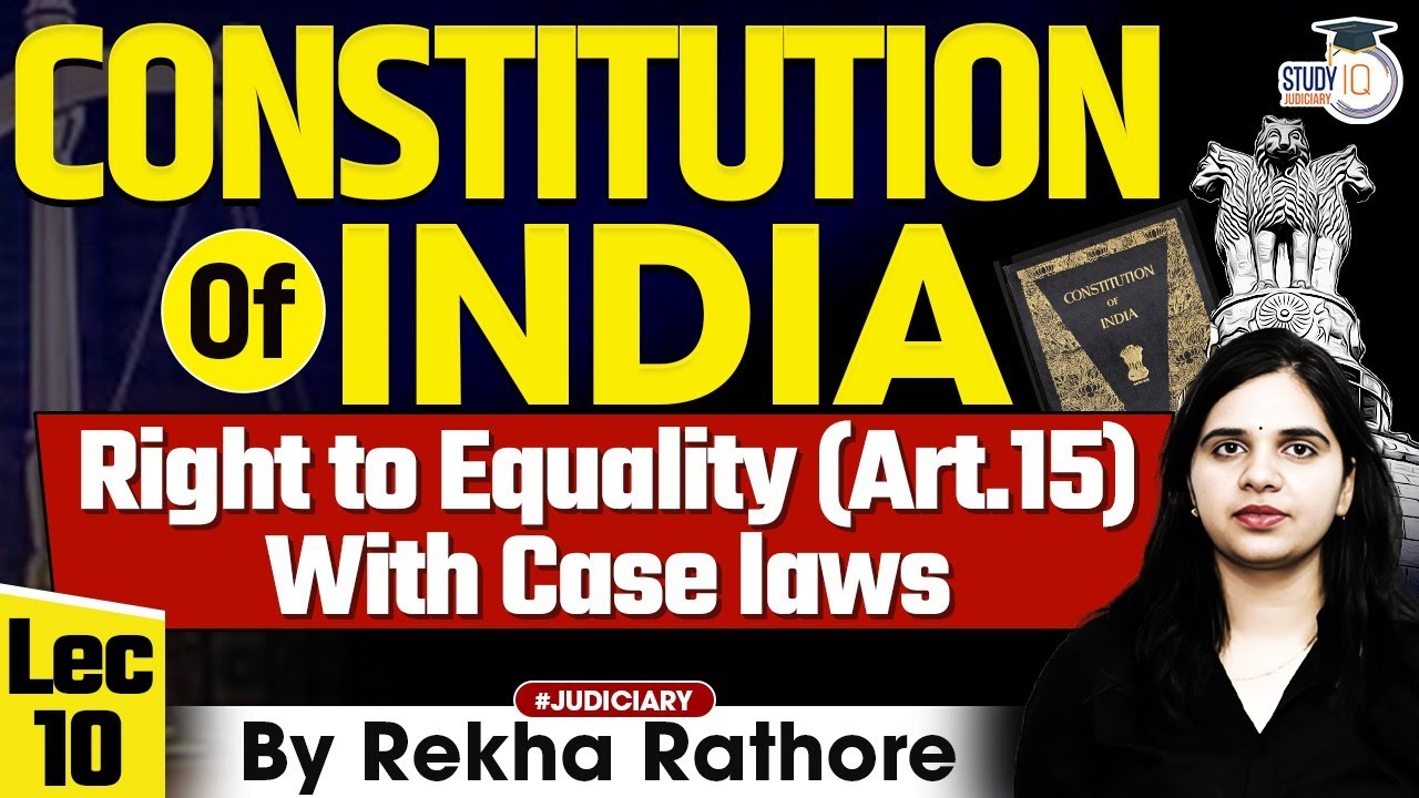 Constitution Of India ( Right To Equality Under Article 15 With Case Laws ) By Rekha Rathore