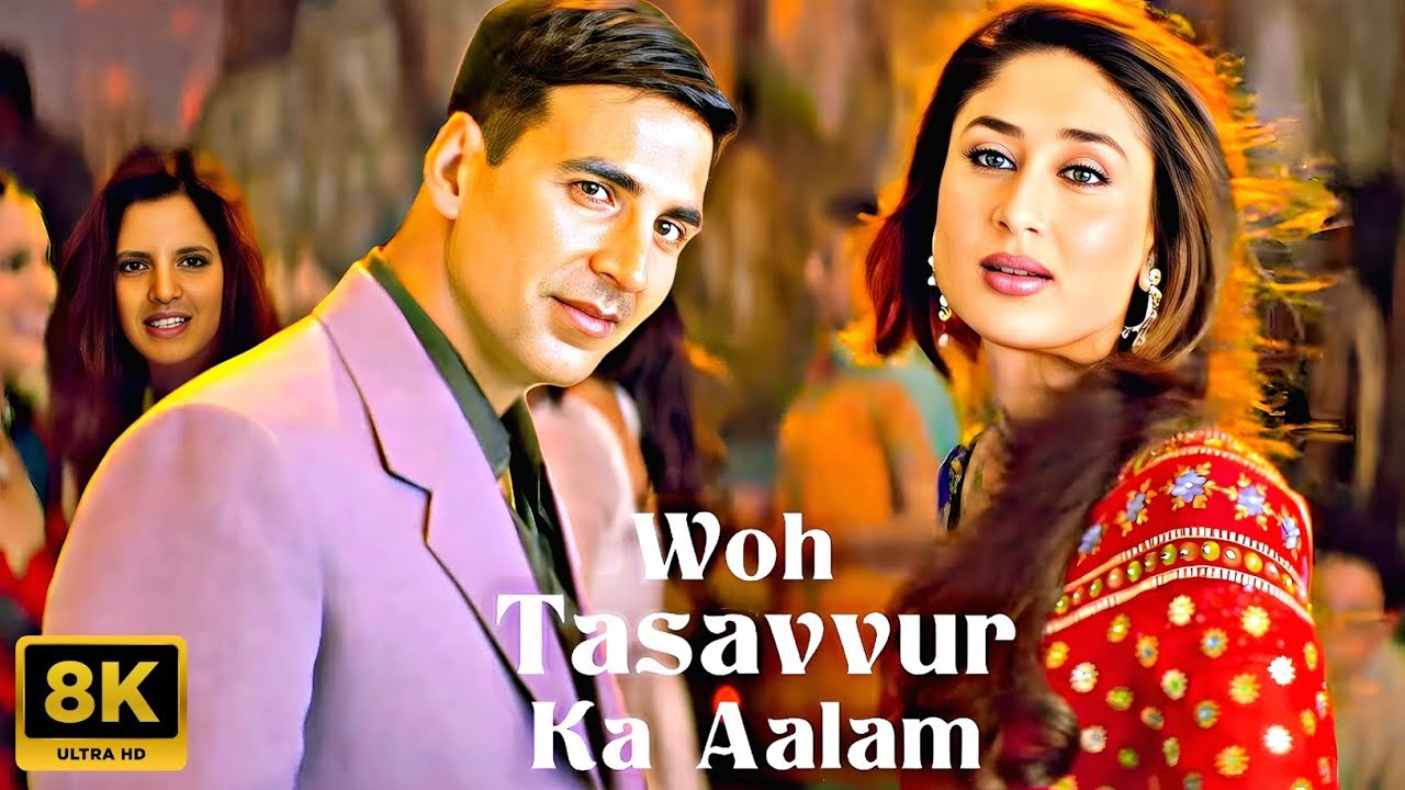 Woh Tassavur Ka Aalam - 8K | Aitraaz   Akshay Kumar ‌  Kareena Kapoor  ‌ Udit Narayan   Romantic Hit