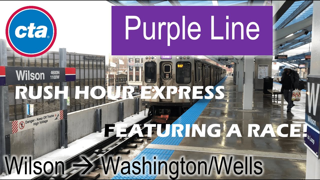 Let's Ride the Rail - CTA Purple Line Express from Wilson to Loop