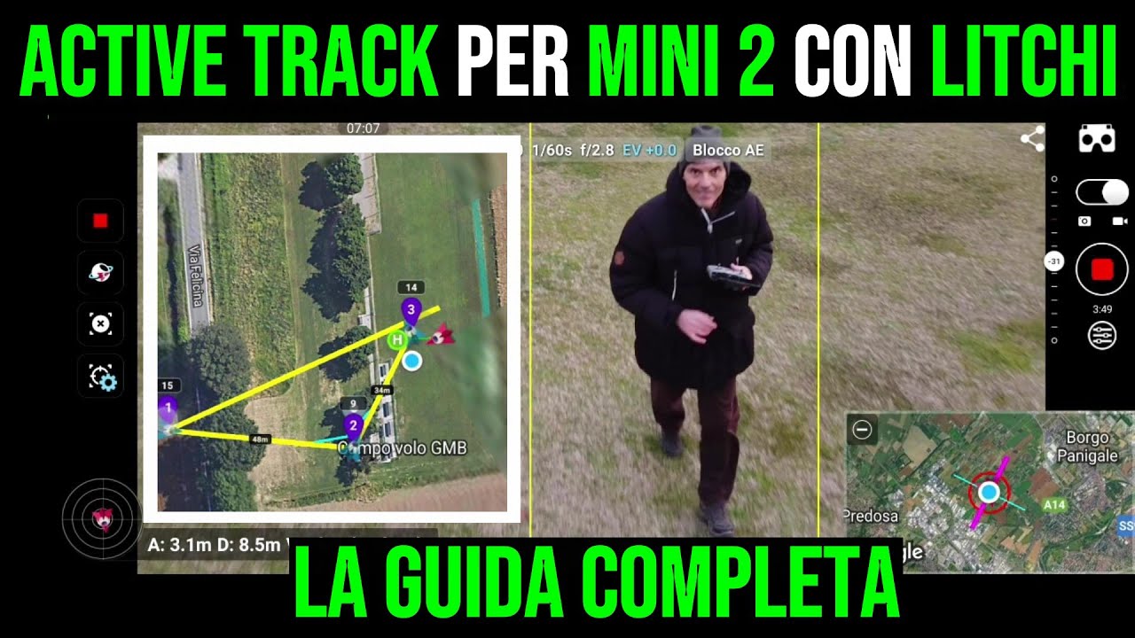 Drone DJI MINI 2, ho provato ACTIVE TRACK con la applicazione LITCHI la GUIDA COMPLETA