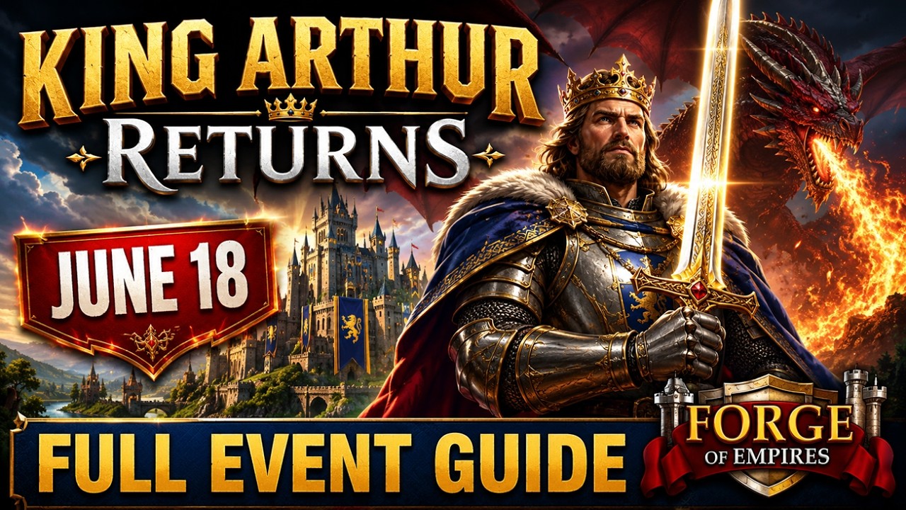 King Arthur&rsquo;s Return Event 2026 | Live June 18 | Full FoE Guide, Rewards & Mechanics