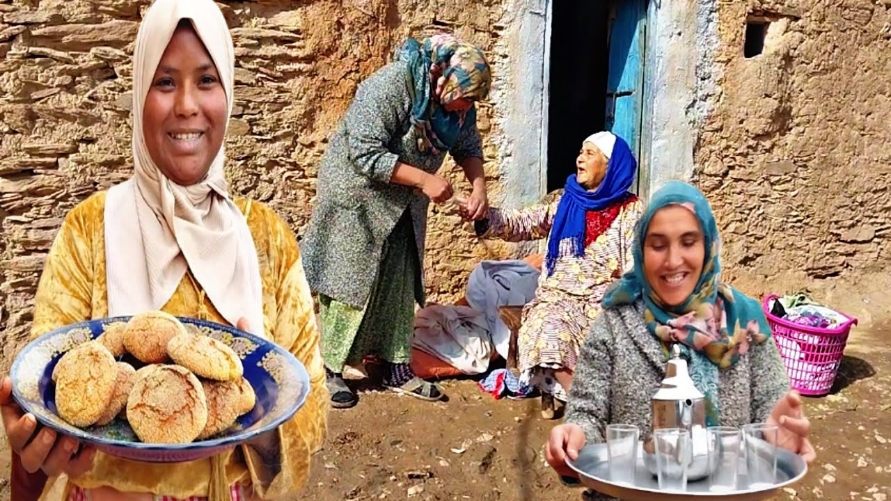 حرشة في الفران من قلب البادية👌لعروسة او عكوزتها بغاو يفرقو لفلالس🐤🤣 متصقوش اشنو قالو لعريسات😯