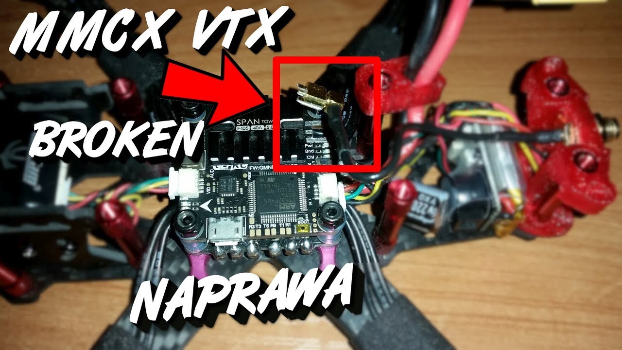 Gniazdo MMCX VTX - naprawa w GEPRC SPAN F4 Tower