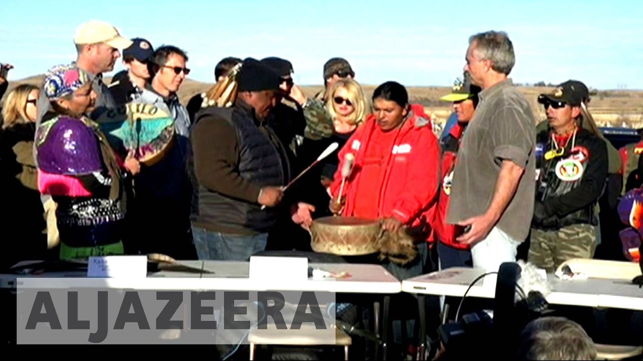 North Dakota pipeline: Native tribes defend sacred land