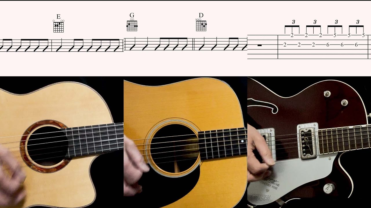 Guitar TAB : I've Just Seen A Face - The Beatles - isolated track