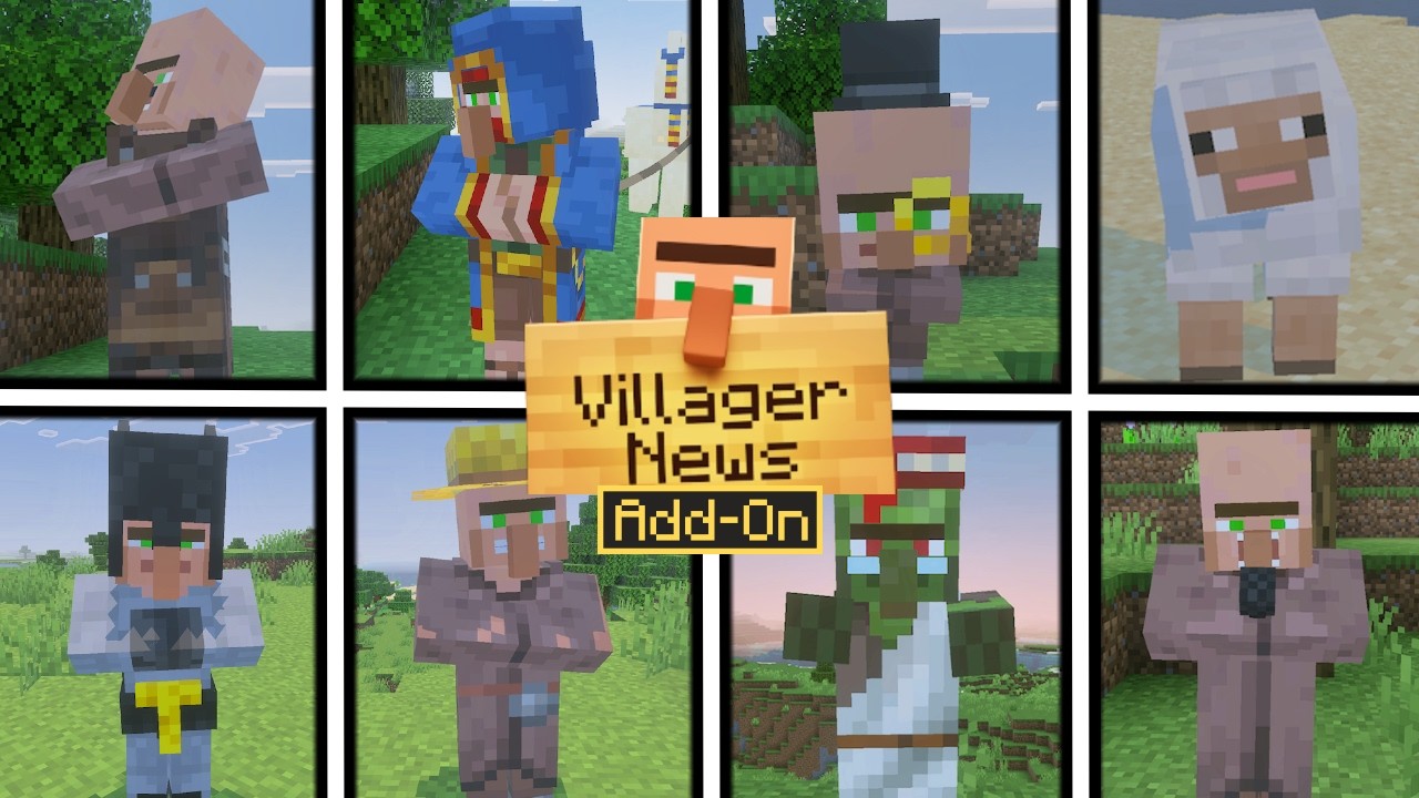 Аддон Villager News &mdash; Все взаимодействия | Minecraft