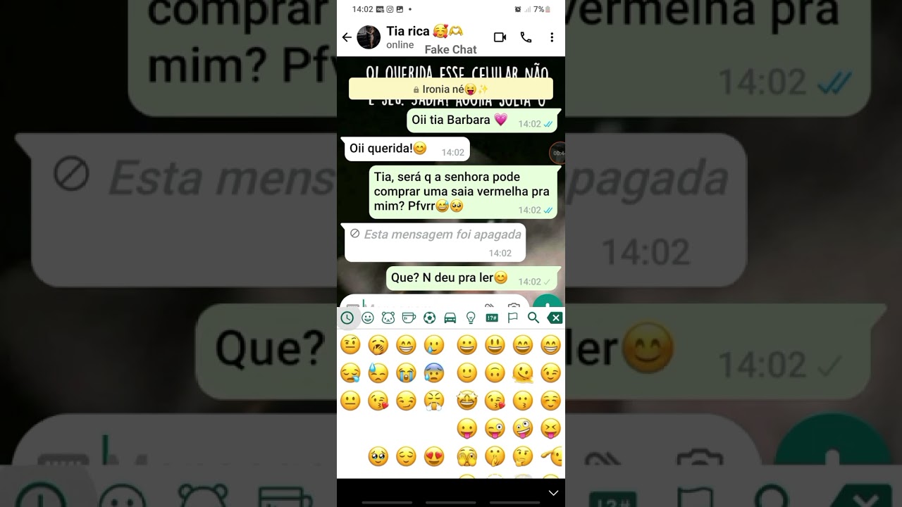 Fake chat (A falsa roubou a minha casa!!😰) parte 1 completa 🫶